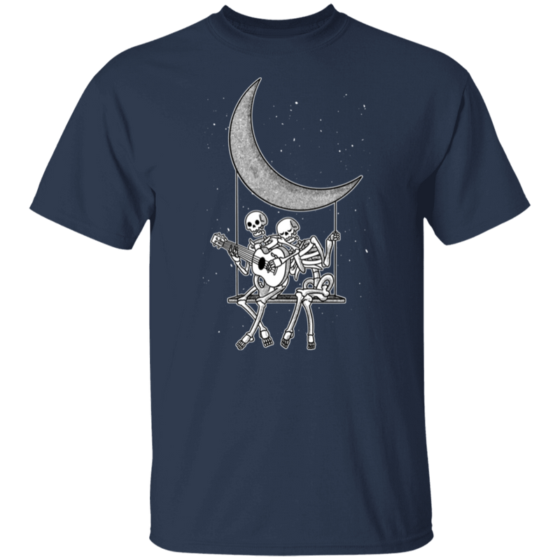 Skeleton Couple Moon T Shirt