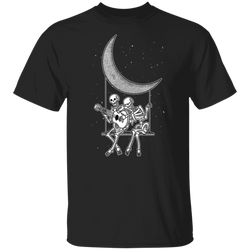 Skeleton Couple Moon T Shirt
