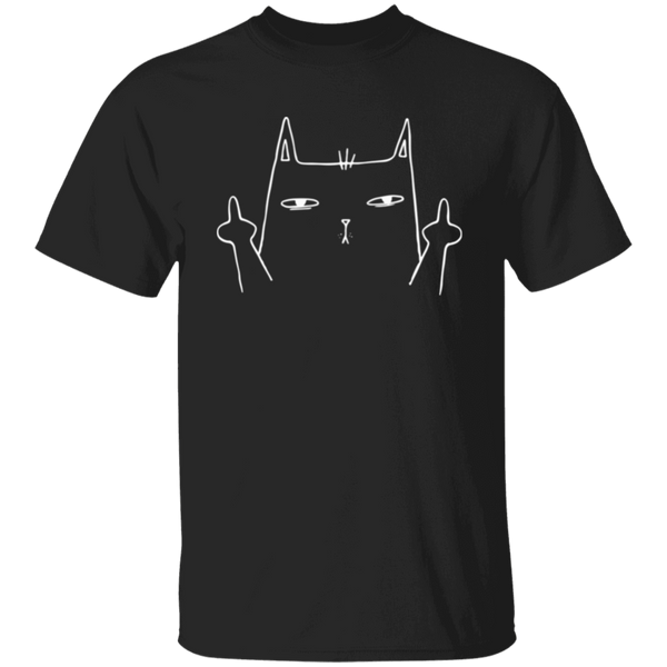 Middle Finger Cat T Shirt