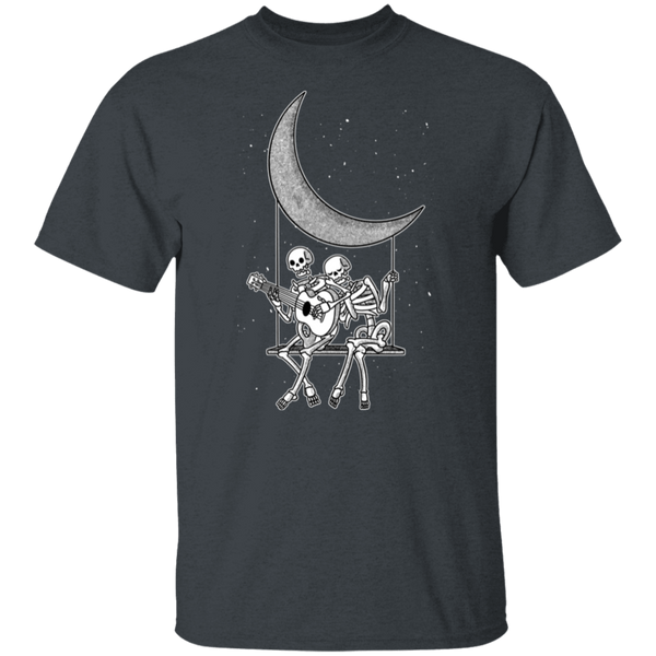 Skeleton Couple Moon T Shirt