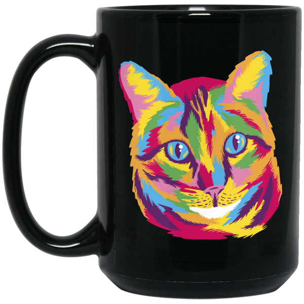 Colorful Cat Animal Face Mug