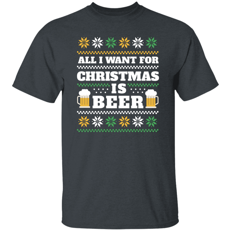 All I Need Is Beer Ugly Christmas T-Shirt