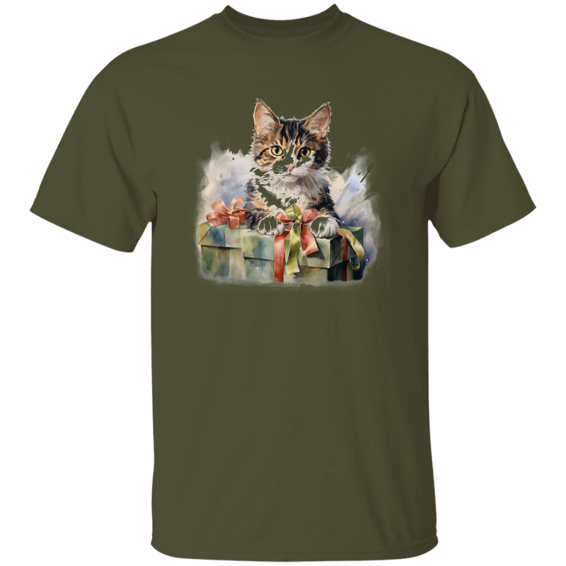 Kitten Xmas Gift Christmas T-Shirt