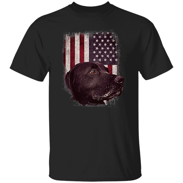 Labrador USA Flag T Shirt