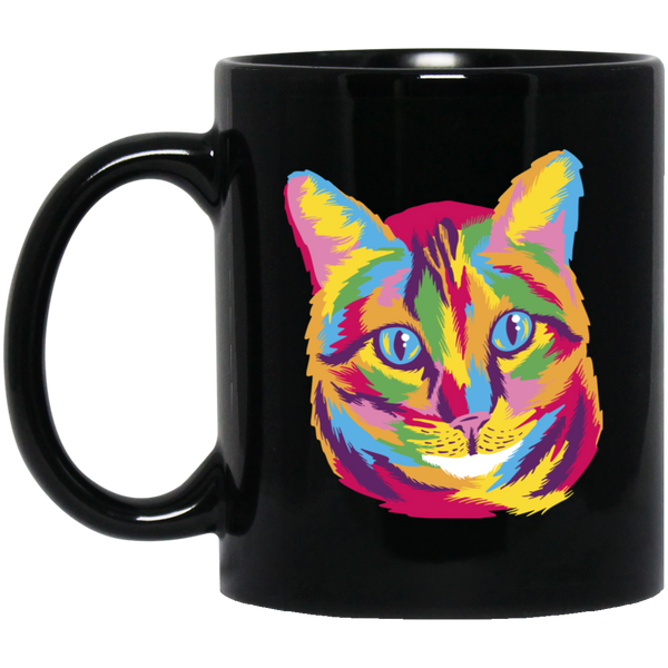 Colorful Cat Animal Face Mug