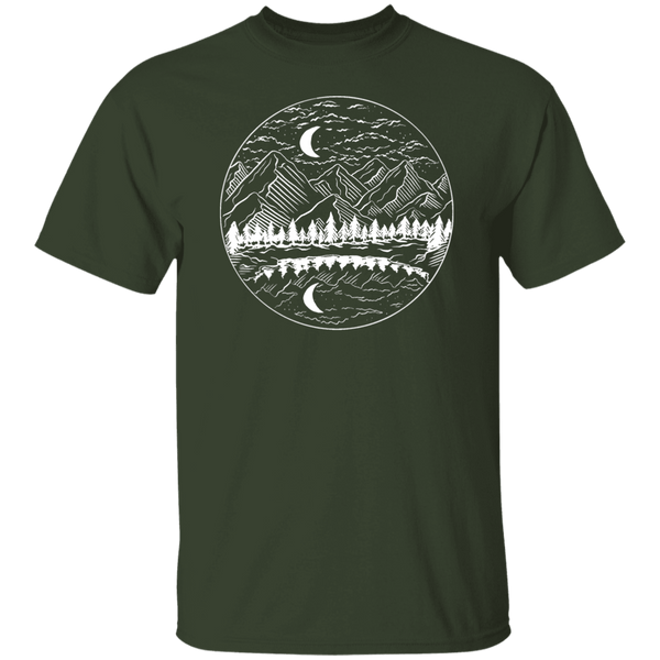 Night Mountain Landscape T-Shirt