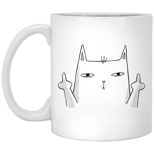 Funny Cat Coffee Mug Sarcastic Cup