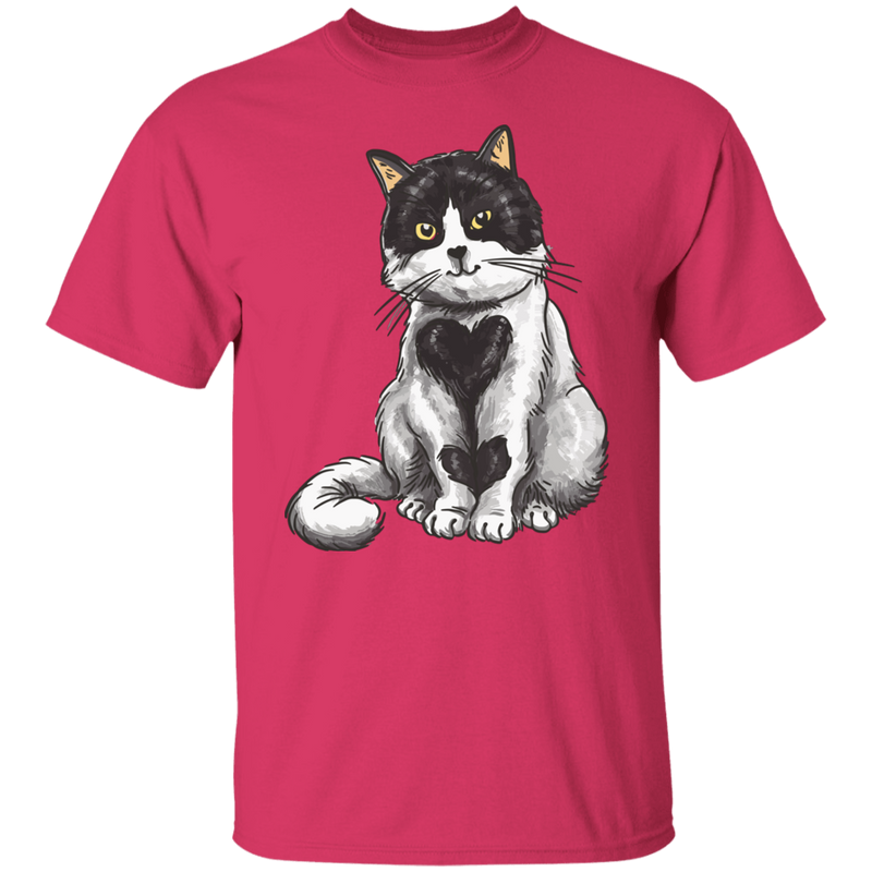Lovely Heart Cat T-Shirt