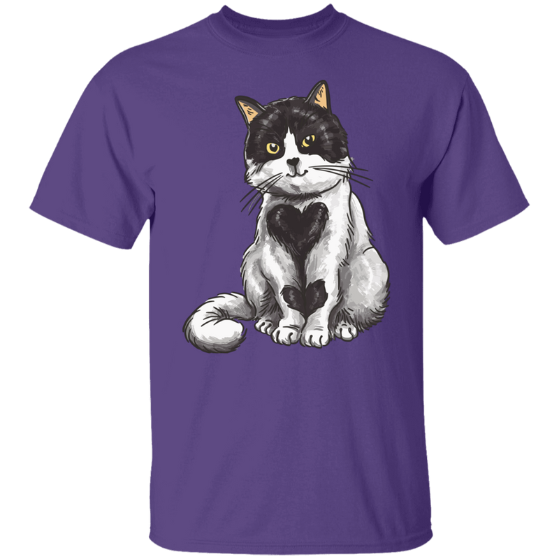 Lovely Heart Cat T-Shirt