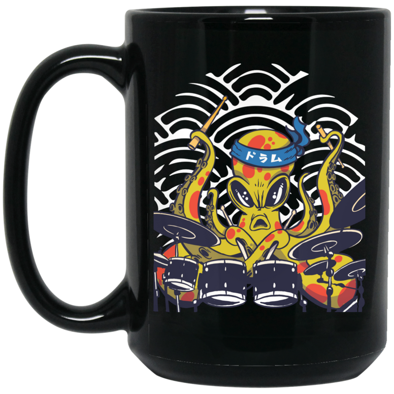 Octopus Drummer Coffee Mug