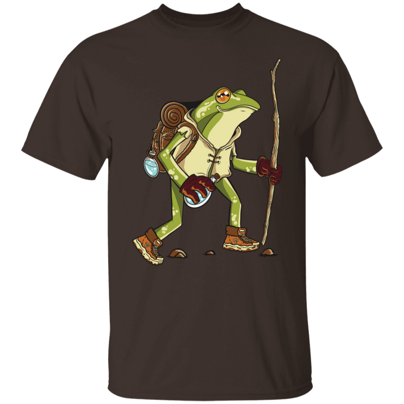 Frolic in Nature with the Hiking Frog T-Shirt !