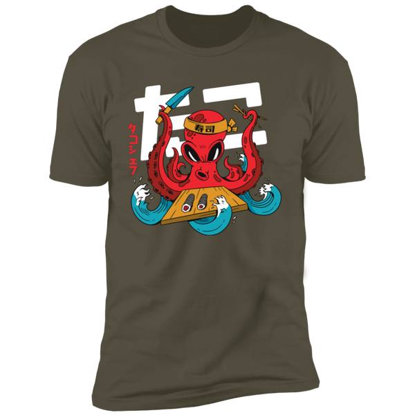 Octopus T Shirt Military Green
