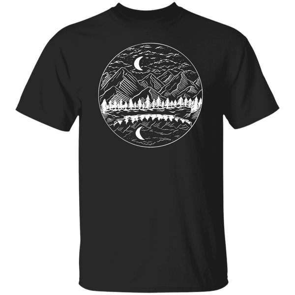 Night Mountain Landscape T-Shirt