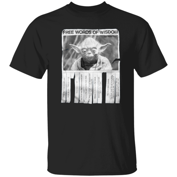 Yoda T-Shirt Free Words of Wisdom