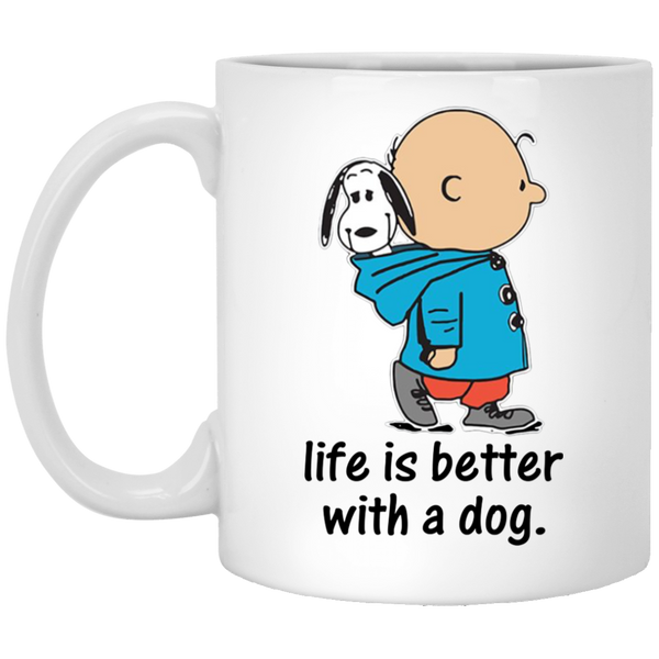 Snoopy Coffee Mugs Life Is Better With a Dog