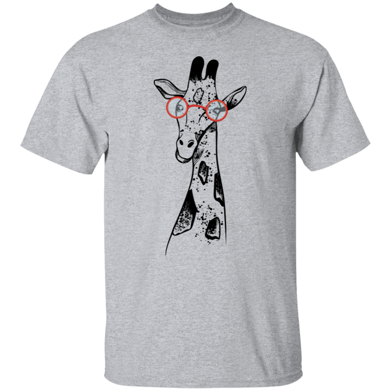 Giraffe With Glasses T-shirt