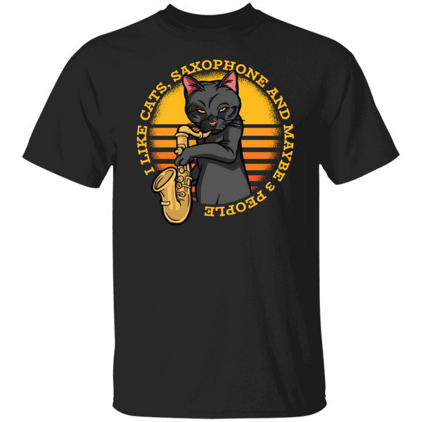 Cat Saxofón T-Shirt