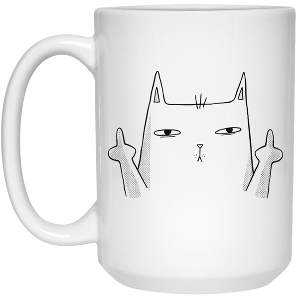 Funny Cat Coffee Mug Sarcastic Cup