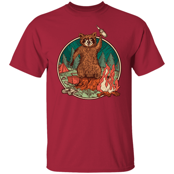 Camping Raccoon T-Shirt