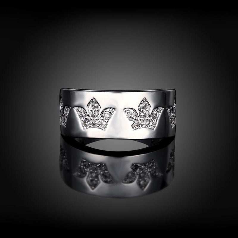 White  Elements Multi-Crown Band Ring