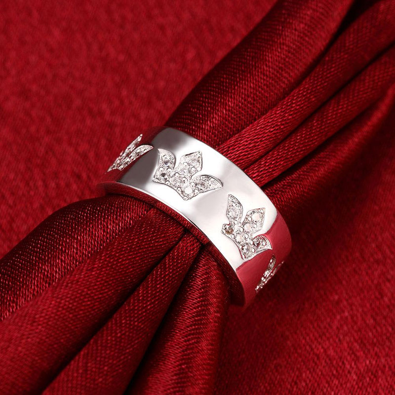 White  Elements Multi-Crown Band Ring