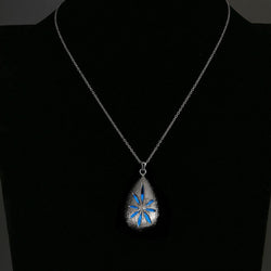 Glow in the Dark Necklace in 18K White Gold Plated