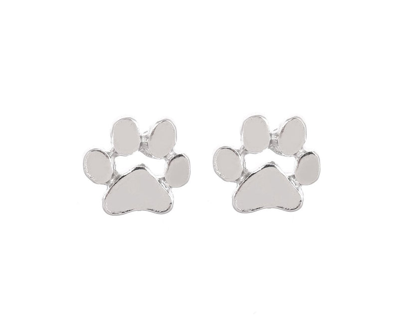 Paw Print Stud Earrings