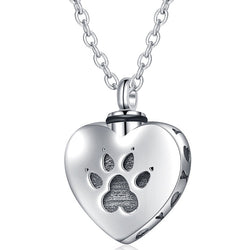 Pet Paw Unisex Memorial Pendant